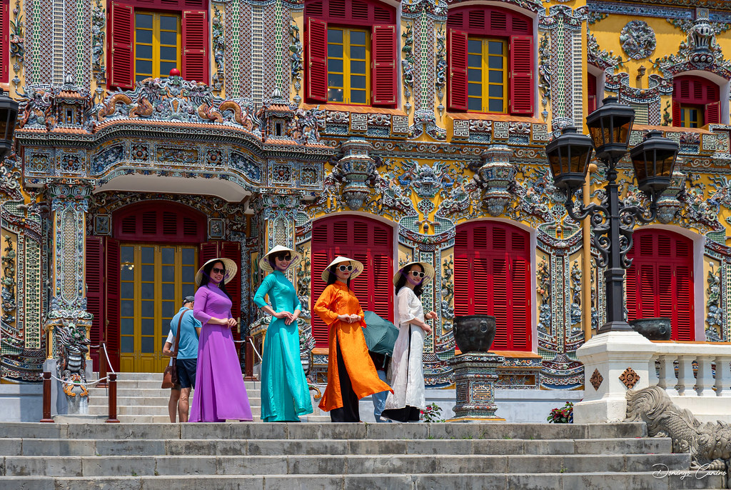Imperial city of Hue. Tourist.