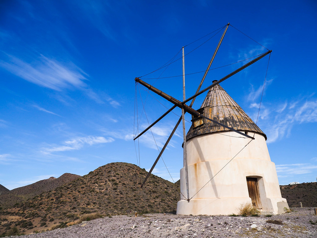 Molí/ molino/ windmill  Natural Park Cabo de Gata (Almeria).