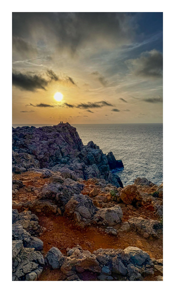 Sunset. Puesta de sol. Menorca.