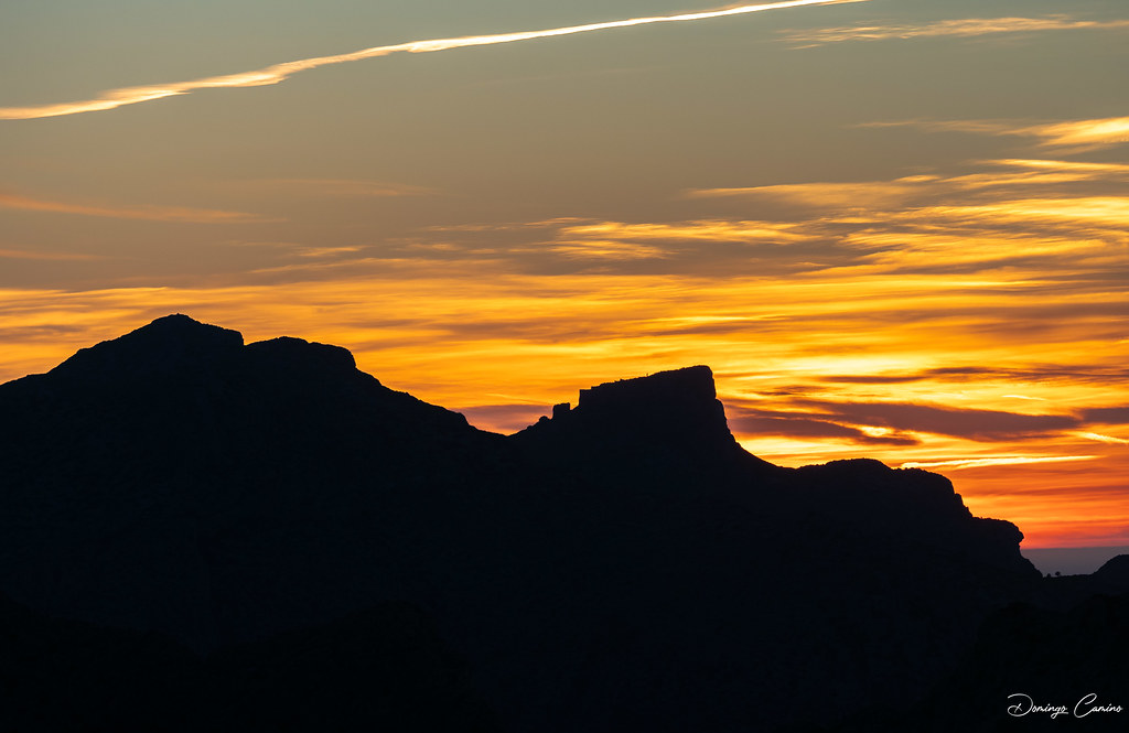 Sunset, Puesta de sol, Pollença, Formentor, Mallorca. Spain.