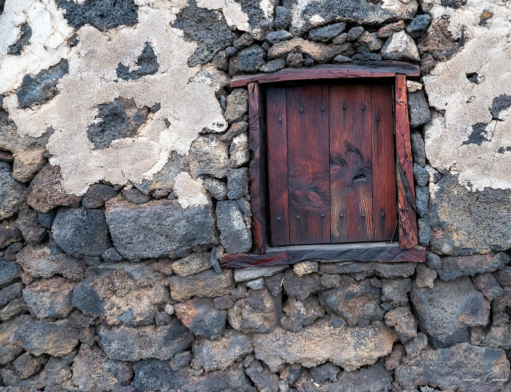 Ventana, window en Hierro. Canary island.