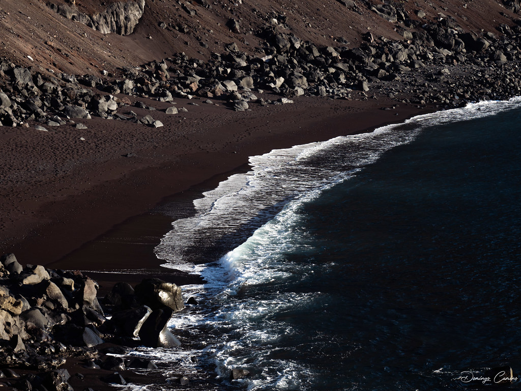 Volcanic beach. Playa Verodal.l. El Hierro . Canary island.